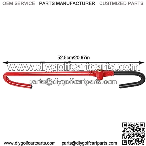 Steering Wheel Lock to Pedal Universal Compatible with Club Car Theft Truck SUV Auto Van - Red - Image 2