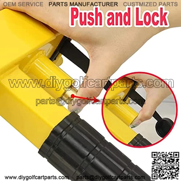Wheel Clamp Lock Universal Security Tire Lock Anti Theft Lock Fit Most Vehicles Max 10" Tire Width and 7" Reach for Trailers SUV Boats ATV's Motorcycles Golf Cart Great Deterrent 2 Packs - Image 4