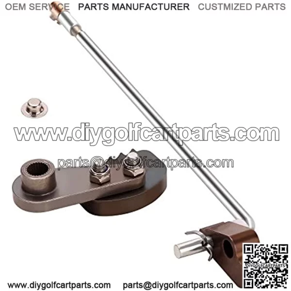 Golf Cart Aluminum Park Brake Latch Kit Incl.Park Brake Rod and Pawl.fit for Club Car DS & Carryall G&E 1995-up,OEM#101187702, 1017322, 101985-01,1011877-02 - Image 4