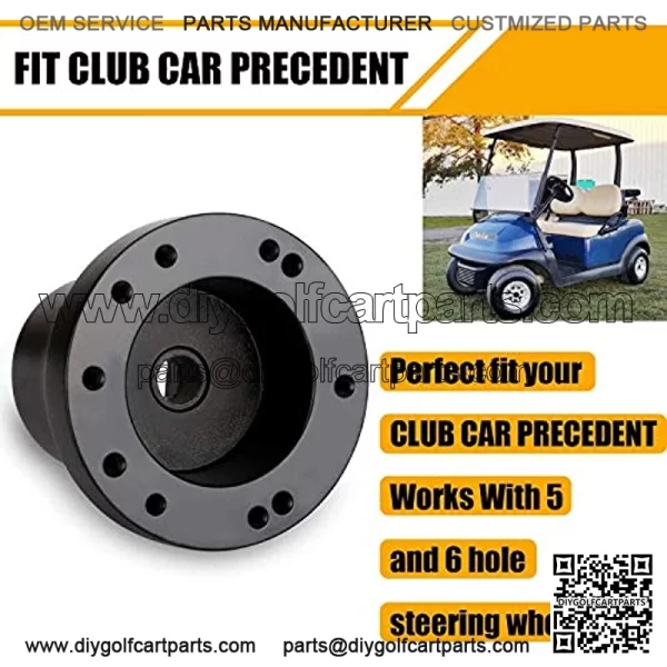 Golf Cart Steering Wheel or Adapter Hub for Golf Cart Club Car and Club Car Precedent Yamaha Golf Carts (Not Universal Adapter&Check Variations Below) - Image 3