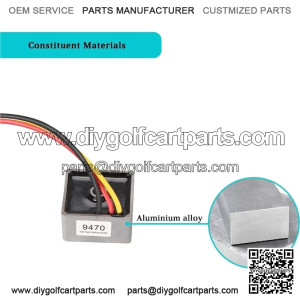Golf Cart Voltage Regulator for Club Car Precedent 2004-up 4-Cycle Gas 102515901 - Image 3