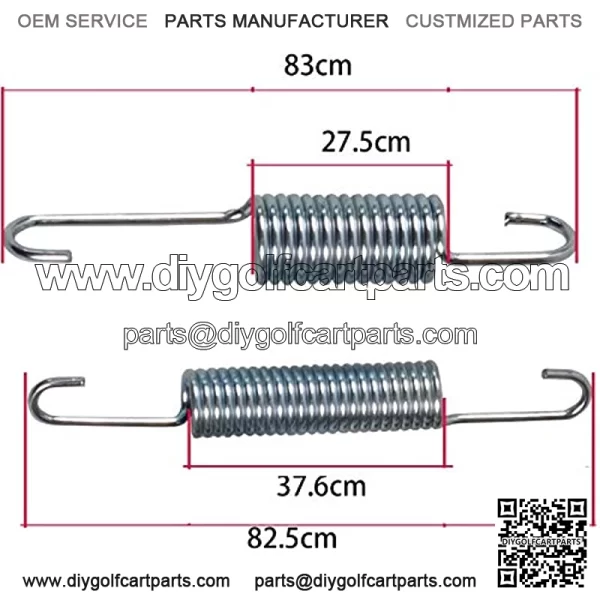 Club Car Brake Shoes Spring Kit for 1980 UP DS & Precedent Golf Carts Brake Shoes Spring Replacement Gas/Electric 1018163-01, 1011466(2 Packs) - Image 3