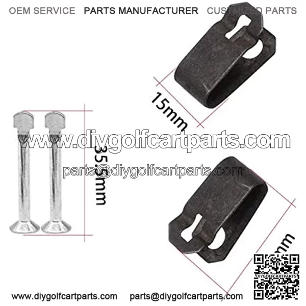 Club Car Brake Shoes Spring Kit for 1980 UP DS & Precedent Golf Carts Brake Shoes Spring Replacement Gas/Electric 1018163-01, 1011466(2 Packs) - Image 4