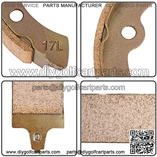 Golf Cart Brake Shoes for Club Car DS 1995-up, Club Car Precedent 2004-Up, EZGO 1986.5-1996, Yamaha G1 G2 G8 G9 1018232-01 (2 Short & 2 Long) - Image 5