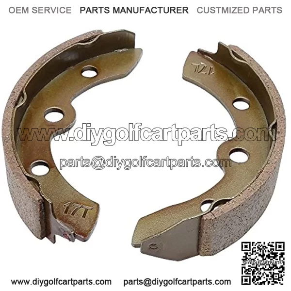 Golf Cart Brake Shoes for Club Car DS 1995-up, Precedent 2004-up, EZGO 1986.5-1995, Yamaha G1 G2 G8 G9# 101823201 1011463 23364G1 27249G01 - Image 2