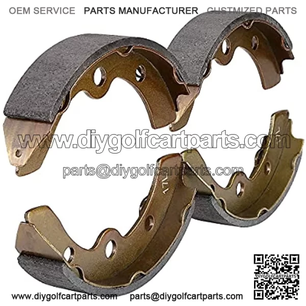Golf Cart Brake Shoes Kit for Club Car DS & Carryall (Manual Adjust) 1981-1994 OEM# 101146302, 1983-1986 G&E, Yamaha G1 1978-1981 G, Par Car 1986-2017 G&E - Image 5