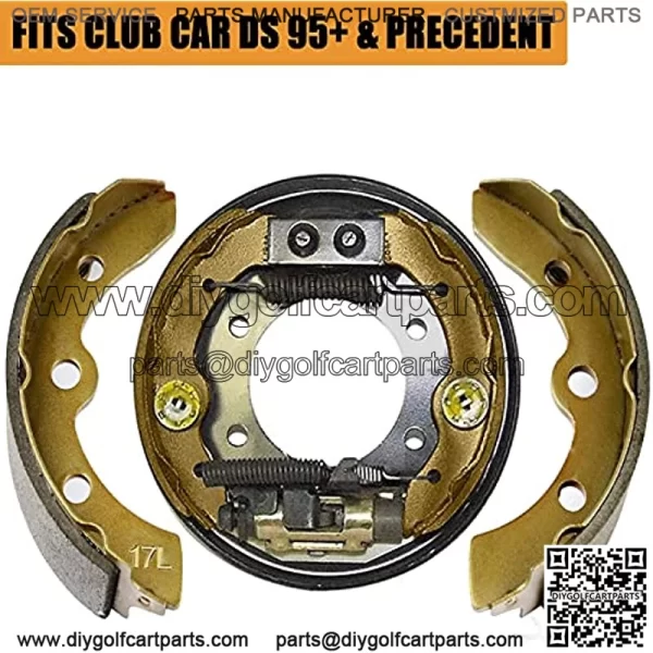 Club Car Brake Shoes Golf Cart for DS G&E 1995-up (Automatic Adjust)& Precedent 1018232-01 Golf Cart Replacement Brake Shoe Pads (2 Short & 2 Long) - Image 3
