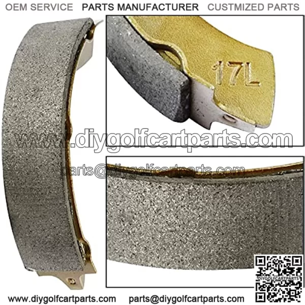 Club Car Brake Shoes Golf Cart for DS G&E 1995-up (Automatic Adjust)& Precedent 1018232-01 Golf Cart Replacement Brake Shoe Pads (2 Short & 2 Long) - Image 5