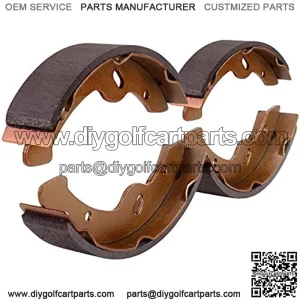 Golf Cart 4Pcs Brake Shoes Fits for E-Z-GO G&E 1997-Up, Electric 1996 TXT and RXV Gas 2008-Up; Fit for Yamaha G14,G16 & G19 G&E 1993-up 27943G01 70794G01
