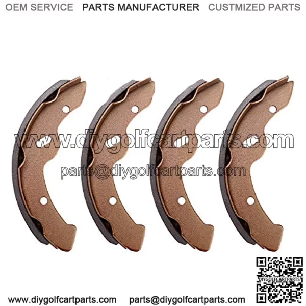 Golf Cart 4Pcs Brake Shoes Fits for E-Z-GO G&E 1997-Up, Electric 1996 TXT and RXV Gas 2008-Up; Fit for Yamaha G14,G16 & G19 G&E 1993-up 27943G01 70794G01 - Image 2