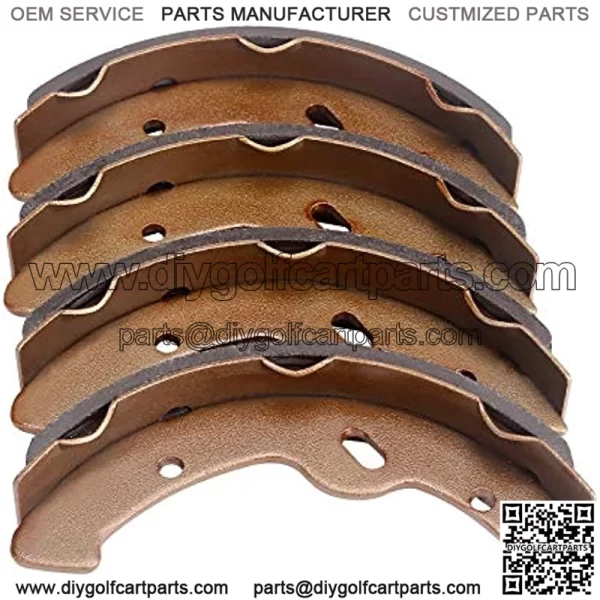 Golf Cart 4Pcs Brake Shoes Fits for E-Z-GO G&E 1997-Up, Electric 1996 TXT and RXV Gas 2008-Up; Fit for Yamaha G14,G16 & G19 G&E 1993-up 27943G01 70794G01 - Image 3