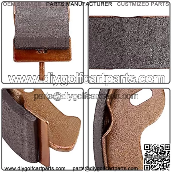 Golf Cart 4Pcs Brake Shoes Fits for E-Z-GO G&E 1997-Up, Electric 1996 TXT and RXV Gas 2008-Up; Fit for Yamaha G14,G16 & G19 G&E 1993-up 27943G01 70794G01 - Image 5
