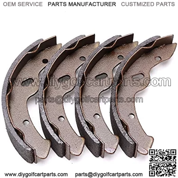 Golf Cart Brake Shoes for EZGO TXT (1997-2009.5)/ RXV Gas 2008-Up/Yamaha G14, G16, G19, G22 1994-2006/ Workhorse 1996+ 27943G01, 27945G01, 70794G01, 70795G01 - (4 Short) - Image 2