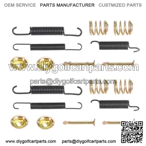Golf Cart Bendix Drum Brake Shoes Spring Hardware Kit for EZGO 1991-up & Yamaha