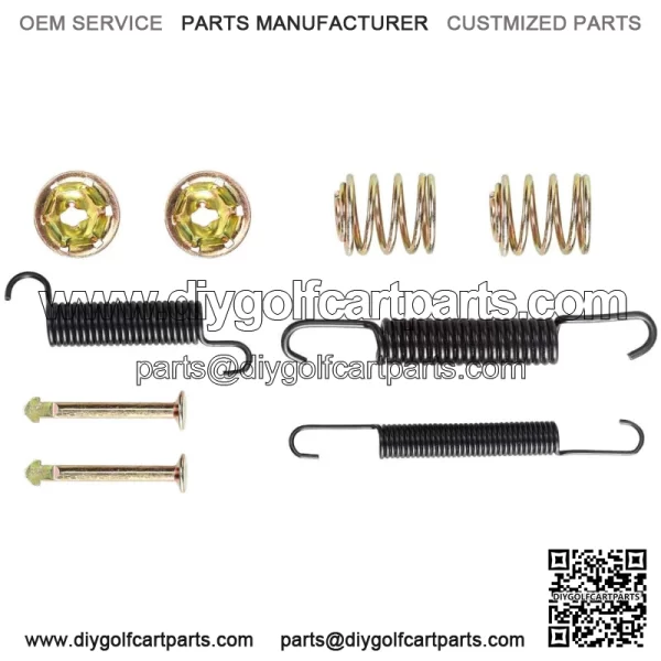 Golf Cart Bendix Drum Brake Shoes Spring Hardware Kit for EZGO 1991-up & Yamaha - Image 3