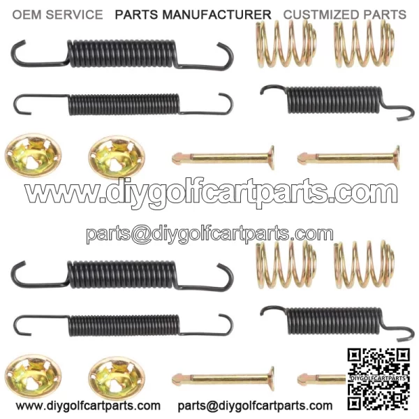 Golf Cart Bendix Drum Brake Shoes Spring Hardware Kit for EZGO 1991-up & Yamaha - Image 4
