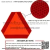Sticky Slow Moving Vehicle Triangle Sign,Big Reflectors for Cars 14"x16"Diamond Grade Reflective for Golf Cart (Self-adhesive Sticker) - Image 2