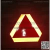 Sticky Slow Moving Vehicle Triangle Sign,Big Reflectors for Cars 14"x16"Diamond Grade Reflective for Golf Cart (Self-adhesive Sticker) - Image 3