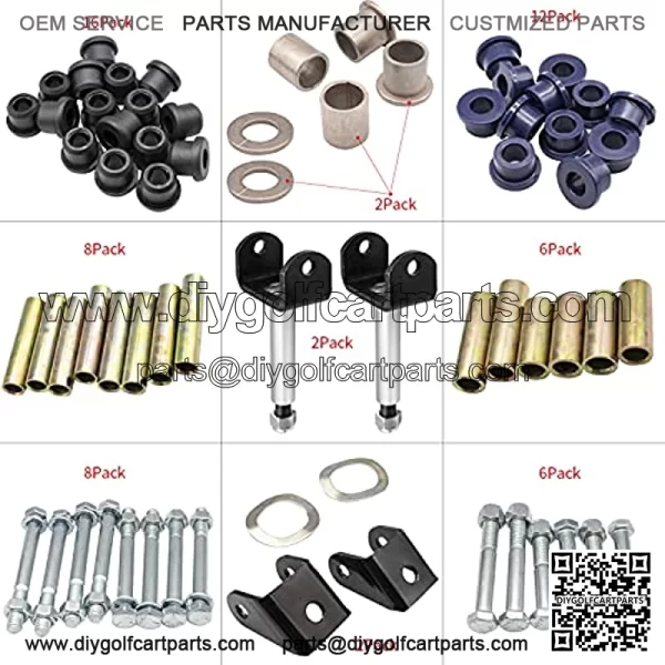 Club Car DS Deluxe Golf Cart Front and Rear End Repair Kits 1993 up - Image 3