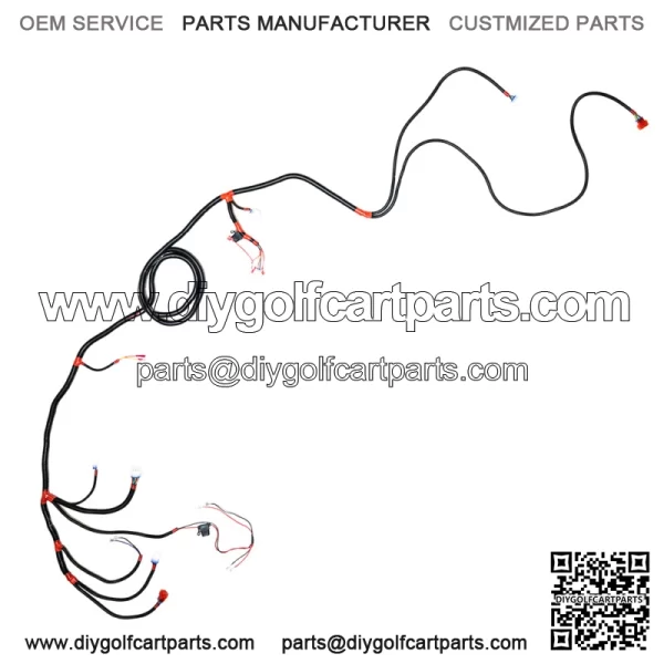 Storm Body Stretch Kit Wiring Harness for E-Z-GO TXT / S6 / L6 Golf Carts - Image 2