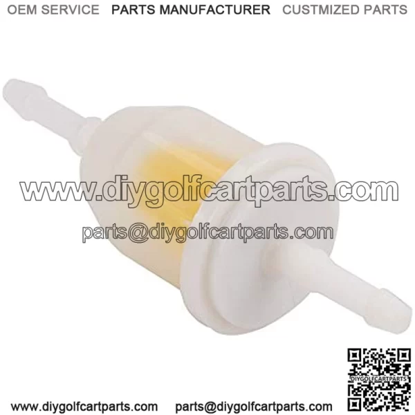 1/4" Fuel Filter Universal Inline Gas Filter Fit 1/4 Inch Fuel Line Motorcycle Golf Cart Scooter UTV ATV Generator Lawn Mower Tractor Small Engine - Image 3
