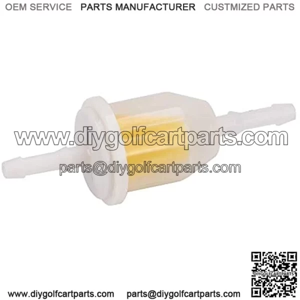 1/4" Fuel Filter Universal Inline Gas Filter Fit 1/4 Inch Fuel Line Motorcycle Golf Cart Scooter UTV ATV Generator Lawn Mower Tractor Small Engine - Image 4