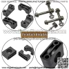 Brake Block Mounting Set with Screw Nut for Club Car DS Carryall Golf Cart 1981-Up Replaces 1011402 - Image 3