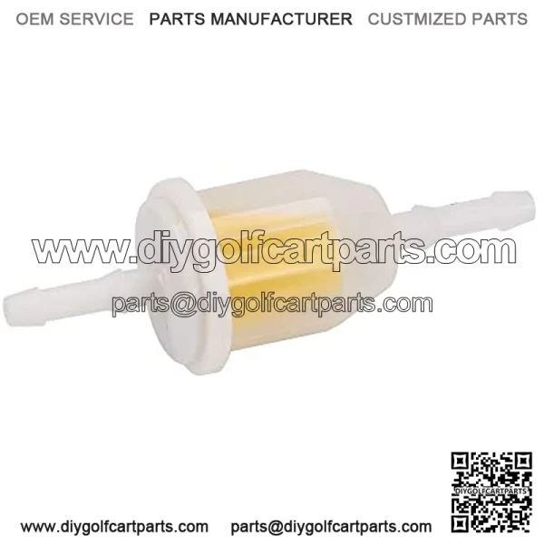10 pcs 1/4" Fuel Filter + 5 Feet 1/4 Inch Fuel Line + 20 pcs Clamps Gas Inline Fuel Filters for Small Engines Golf Cart Moped Scooter Motorcycle Mni Bike Lawn Mower Weedeater Generators - Image 4