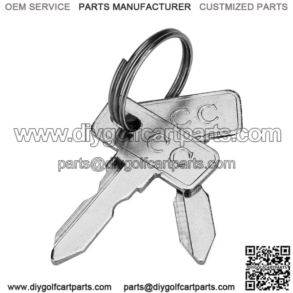 2 Golf Cart Ignition Keys for Club Car DS 82-up,Club Car Precedent 04-up 1012505
