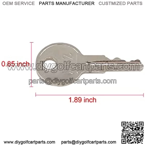 Ignition Keys (10 PCS) Fits CLUBCAR EZGO Yamaha Golf carts - Image 4