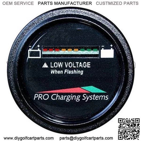 48V Dual Pro Round Battery Fuel Gauge