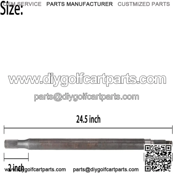 EZGO RXV Golf Cart Left and Right Rear Axles 620337, 614208, 620341, 614209 - Image 2