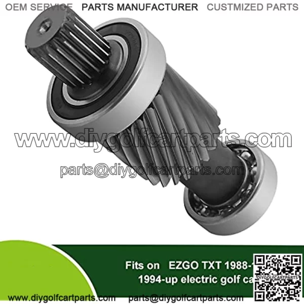EZGO TXT Input Shaft Kit for 1988-1990 & 1994-up Electric Golf Cart Models, 19 Splines/21 Tooth, 1.5" Diameter Gear, Replaces OEM # 26926-G01, 26926G01, 28095-G01, 28095G01, 612556 - Image 3