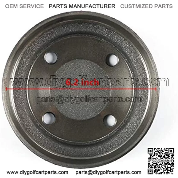 Golf Cart Rear Brake Drum for Club Car DS 1995-up, Club Car Precedent 2004-up, OEM# 1017911-01 1018232-01 - Image 3