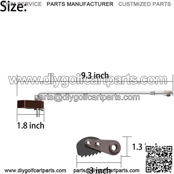 Club Car Golf Cart Aluminum Park Brake Latch Cover Includes Park Brake Lever and Pawl - Image 3