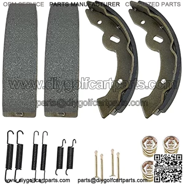 Golf Cart Brake Maintenance Kit for 1997-2008 Electric Vehicles EZGO TXT, Includes Brake Drums Brake Shoes & EZGO Bendix Brake Shoes Spring Kits OEM# 19186G1 70794G01 70795G01 (NOT FIT Gas Models) - Image 3