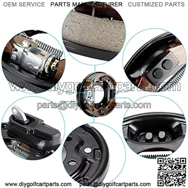 Golf Cart Brake Assembly, Rear Brake Cluster Driver Side & Passenger Side fit Club Car DS & Precedent 1995-Up,EZGO 1982-Up,Yamaha 1982-2006, OEM# 101823301, 103380202, 17081G1, J17-27209-00 - Image 3