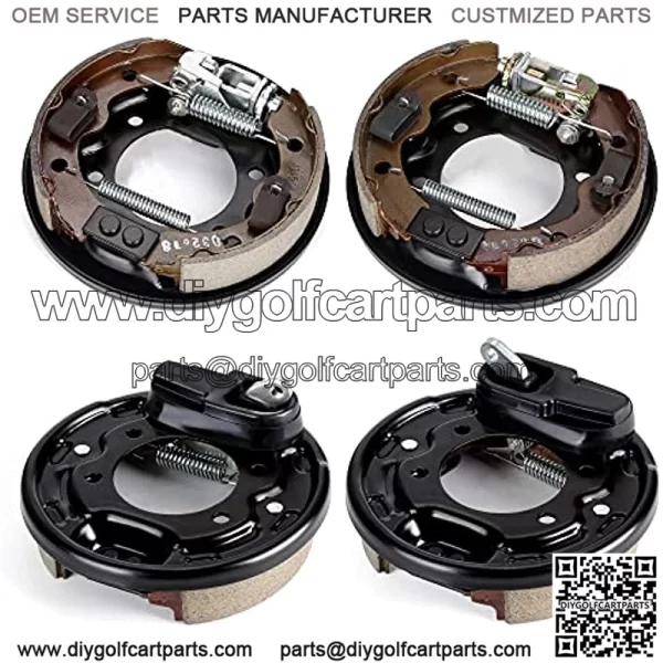 Golf Cart Brake Assembly, Rear Brake Cluster Driver Side & Passenger Side fit Club Car DS & Precedent 1995-Up,EZGO 1982-Up,Yamaha 1982-2006, OEM# 101823301, 103380202, 17081G1, J17-27209-00 - Image 4