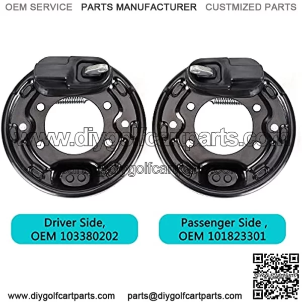 Golf Cart Brake Assembly, Rear Brake Cluster Driver Side & Passenger Side fit Club Car DS & Precedent 1995-Up,EZGO 1982-Up,Yamaha 1982-2006, OEM# 101823301, 103380202, 17081G1, J17-27209-00 - Image 5