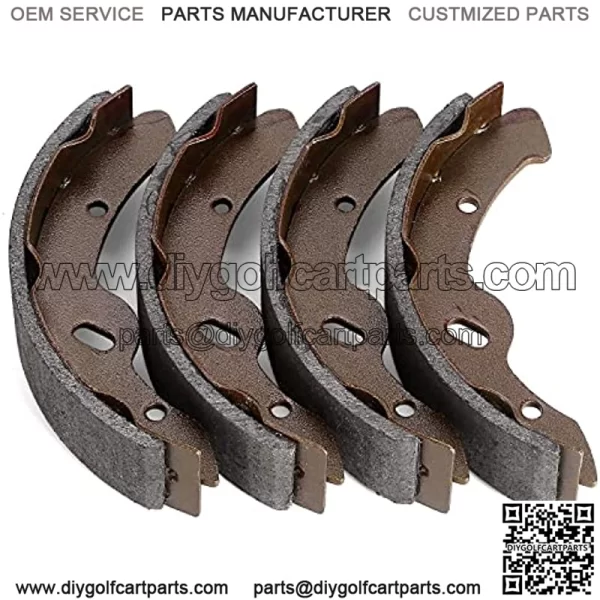 Golf Cart Brake Drums & Brake Shoes Kit for EZGO TXT 1996-up Electric Vehicles, Replace OEM 70794G01 70795G01 27943G01 27945G01 - Image 4