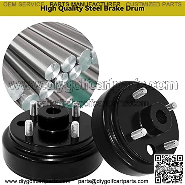 EZGO Brake Drum hub 1 Inch Large Hole Fine Spline for 1991 up 4 Cycle Gas EZGO TXT/Medalist/RXV/Marathon/MPT/Columbia Golf Cart OEM#21807G1, 41843-94 - Image 3