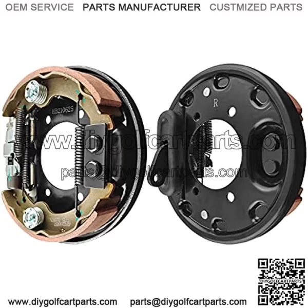 Golf Cart Brake Assembly for EZGO TXT PDS?Medalist?and Yamaha?Golf Carts?G14 G16 G19 G20 G21 G22 Driver Side and Passenger Side, Includes Brake Shoes, OEM# 70998-G01 70998-G02