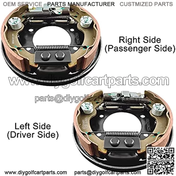 Golf Cart Brake Assembly for EZGO TXT PDS?Medalist?and Yamaha?Golf Carts?G14 G16 G19 G20 G21 G22 Driver Side and Passenger Side, Includes Brake Shoes, OEM# 70998-G01 70998-G02 - Image 4