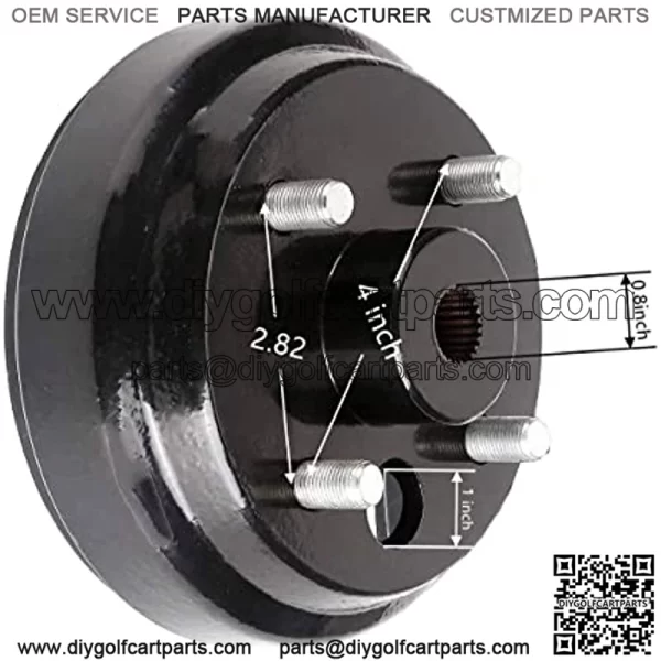 Golf Cart EZGO Brake Drum Hub Assembly for EZGO TXT Golf Cart Replace Part: 19186G1,19186-G1P - Image 4