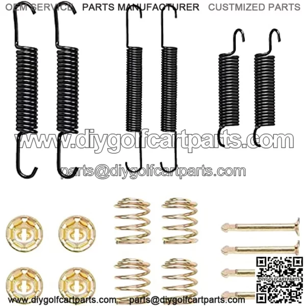 EZGO Bendix Brake Shoes Spring Kits EZGO TXT Golf Carts 1991 up Gas/Electric Yamaha G14, G16, G19, G20, G21 and G22 Brake Hardware Kit JG5819G-00,27944-G01 - Image 2