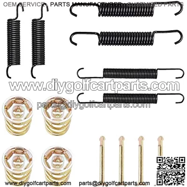 EZGO Bendix Brake Shoes Spring Kits EZGO TXT Golf Carts 1991 up Gas/Electric Yamaha G14, G16, G19, G20, G21 and G22 Brake Hardware Kit JG5819G-00,27944-G01 - Image 3