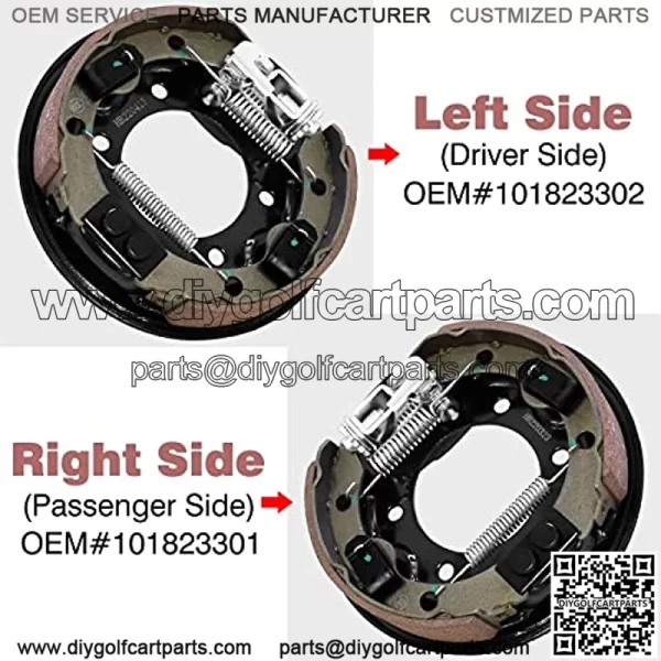 Club Car Brake Cluster Assembly, Driver & Passenger Side Rear Brake Assembly Fits Club Car DS Precedent 1995-UP Tempo 2018-up Golf Cart,OEM# 1018233-02,103380201,103380202,1018233-01 - Image 3