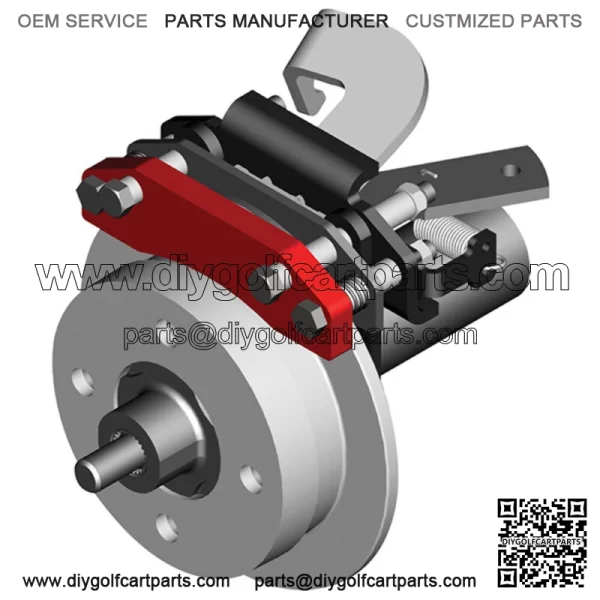 Caliper Rear Disc Brake Kit for Club Car DS, Precedent & Yamaha G1-G22 Golf Cart