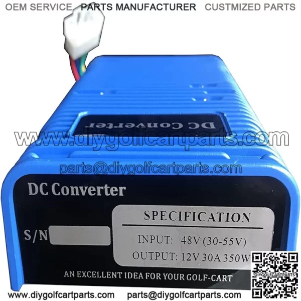Club Car EZGO golf cart voltage reducer voltage converter 36v/48v/12v with dual power - Image 2