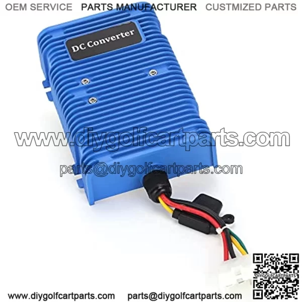 Universal Golf Cart Voltage Reducer DC Converter 36V or 48V to 12V, 30 Amp 360 Watts with Power Source - Image 2